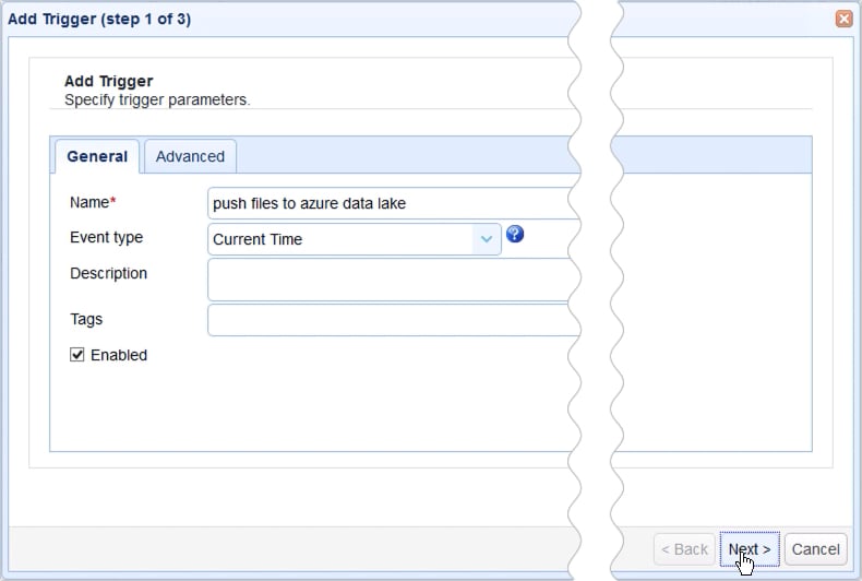 how to push files from local to azure data lake based on an event - 11